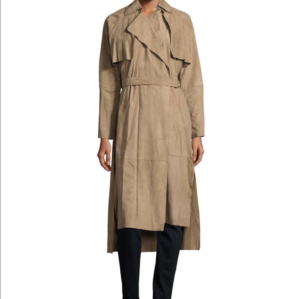 Muubaa suede trench coat